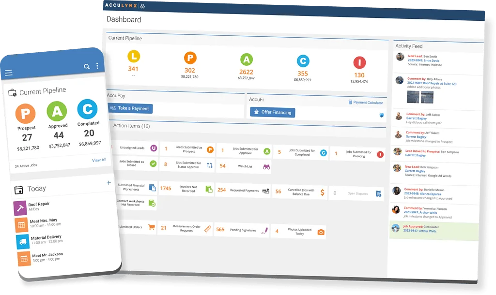 AccuLynx software screenshot