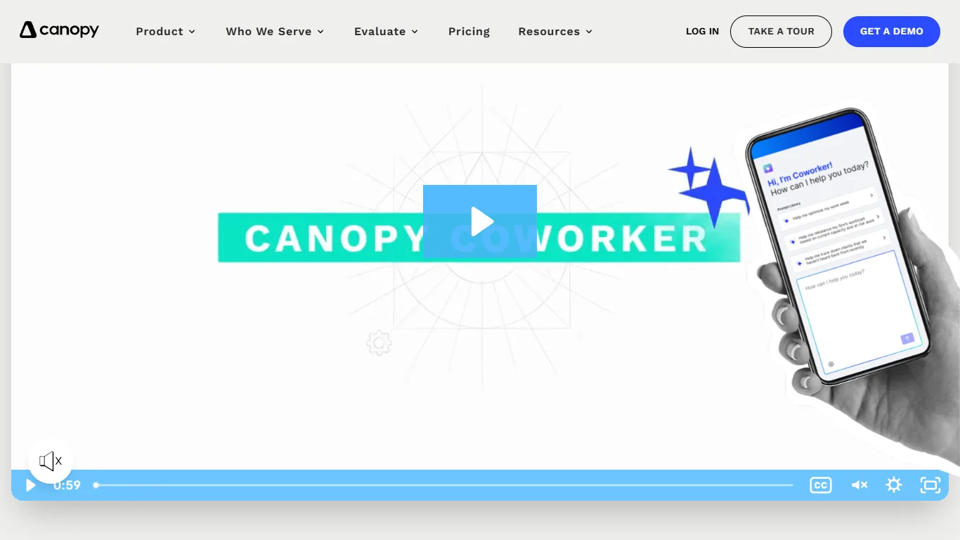 Canopy software screenshot