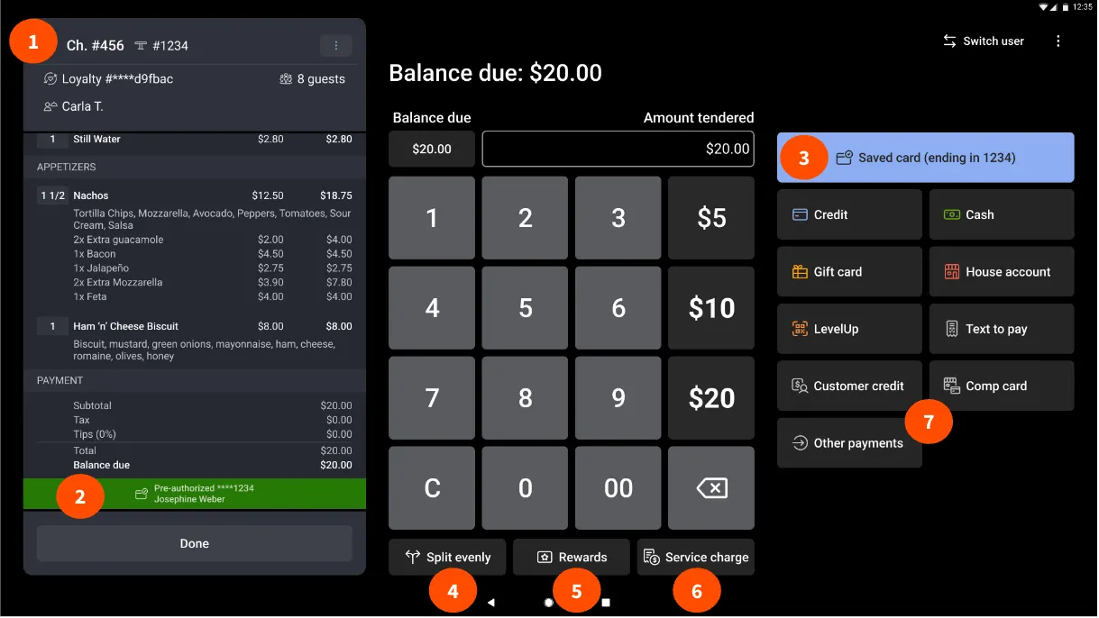 Toast software screenshot