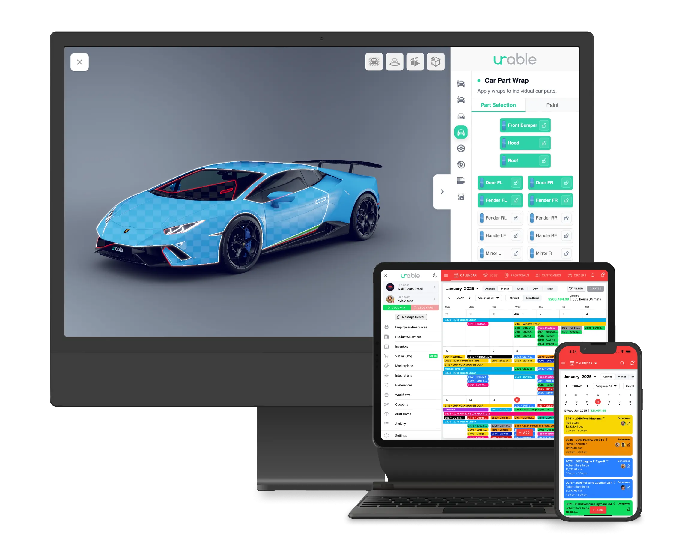 Urable software screenshot